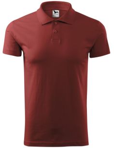 Polokošeľa pánska Single J. 202 bordová 2