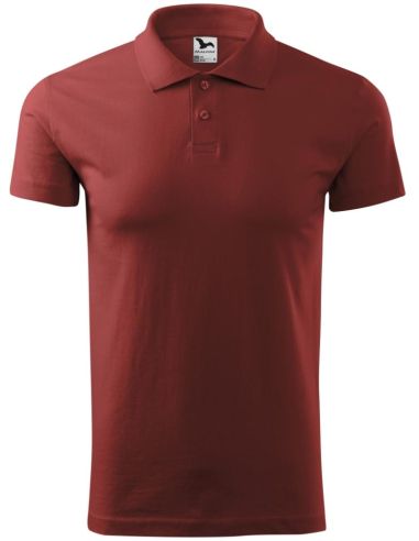 Polokošeľa pánska Single J. 202 bordová