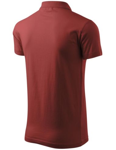 Polokošeľa pánska Single J. 202 bordová