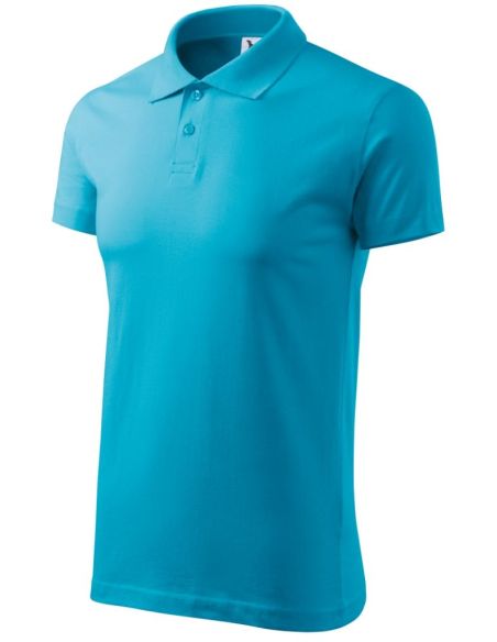 Polokošeľa pánska Single J. 202 tyrkysová