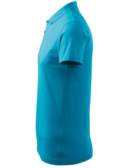 Polokošeľa pánska Single J. 202 tyrkysová