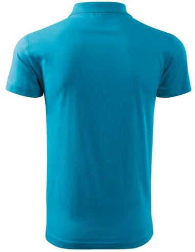 Polokošeľa pánska Single J. 202 tyrkysová