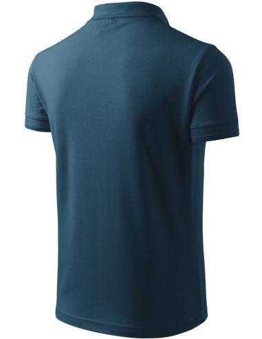 Polokošeľa pánska Pique Polo 203 tmavomodrá