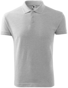 Polokošeľa pánska Pique Polo 203 svetlosivý melír 2