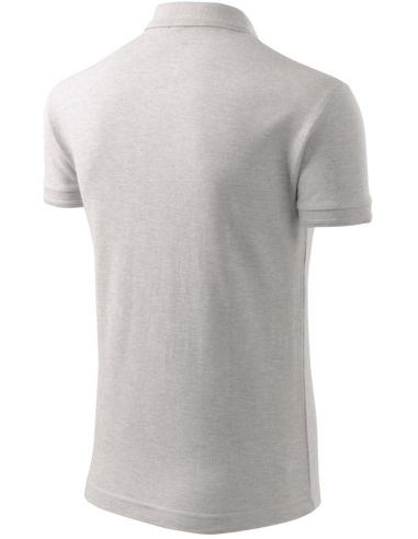 Polokošeľa pánska Pique Polo 203 svetlosivý melír