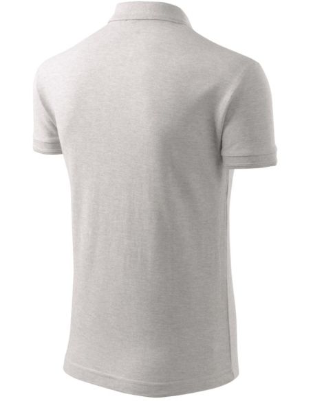 Polokošeľa pánska Pique Polo 203 svetlosivý melír
