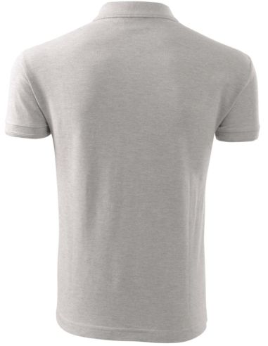 Polokošeľa pánska Pique Polo 203 svetlosivý melír