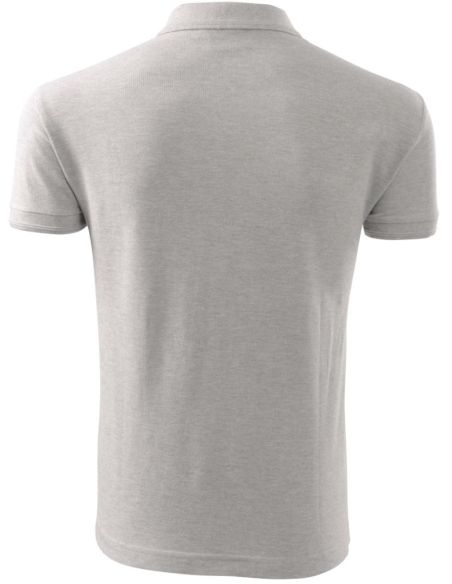 Polokošeľa pánska Pique Polo 203 svetlosivý melír