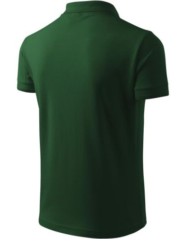 Polokošeľa pánska Pique Polo 203 fľaškovozelená