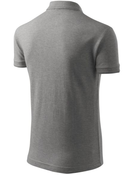 Polokošeľa pánska Pique Polo 203 tmavosivý melír