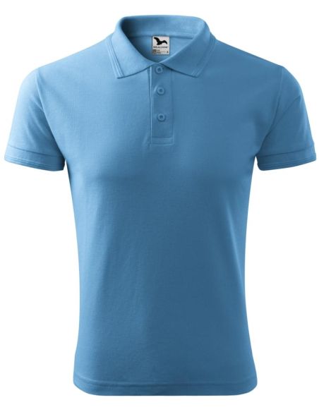 Polokošeľa pánska Pique Polo 203 svetlomodrá