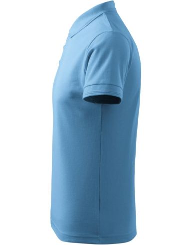 Polokošeľa pánska Pique Polo 203 svetlomodrá