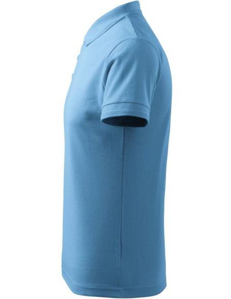 Polokošeľa pánska Pique Polo 203 svetlomodrá