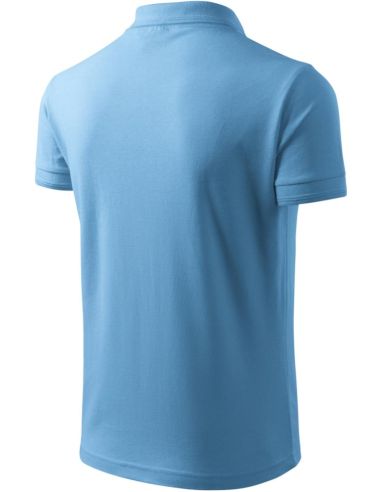 Polokošeľa pánska Pique Polo 203 svetlomodrá