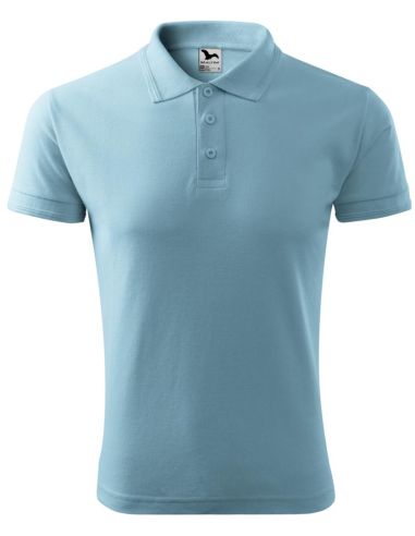 Polokošeľa pánska Pique Polo 203 nebeská modrá