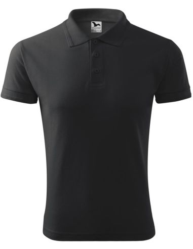 Polokošeľa pánska Pique Polo 203 antracitový melír