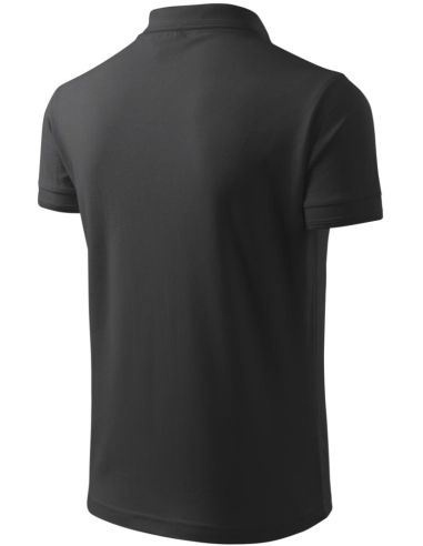Polokošeľa pánska Pique Polo 203 antracitový melír