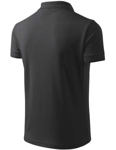 Polokošeľa pánska Pique Polo 203 antracitový melír