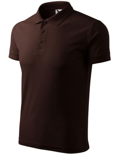 Polokošeľa pánska Pique Polo 203 kávová
