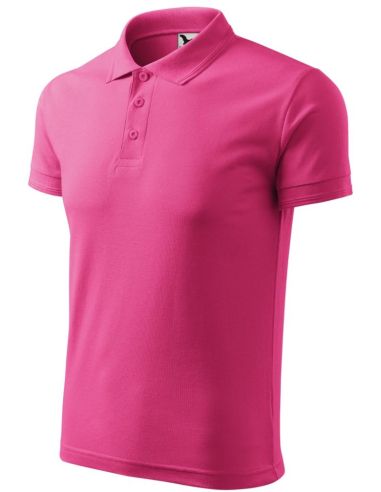 Polokošeľa pánska Pique Polo 203 purpurová