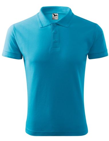 Polokošeľa pánska Pique Polo 203 tyrkysová