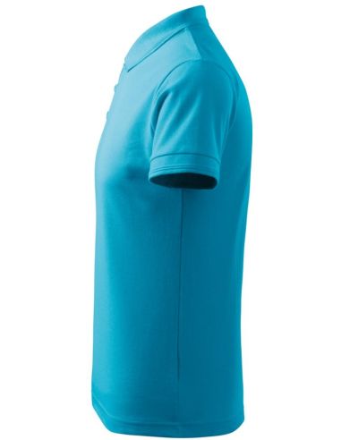 Polokošeľa pánska Pique Polo 203 tyrkysová