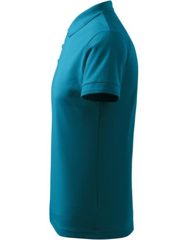 Polokošeľa pánska Pique Polo 203 tmavý tyrkys