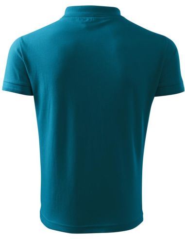 Polokošeľa pánska Pique Polo 203 tmavý tyrkys