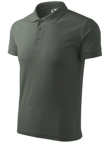 Polokošeľa pánska Pique Polo 203 tmavá bridlica