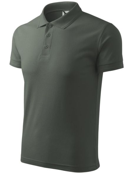 Polokošeľa pánska Pique Polo 203 tmavá bridlica