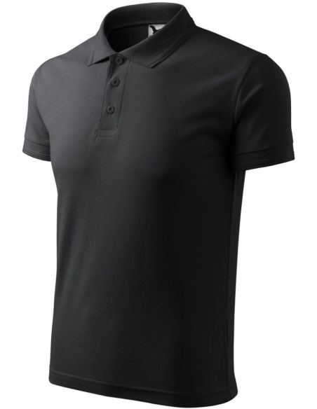 Polokošeľa pánska Pique Polo 203 ebony gray