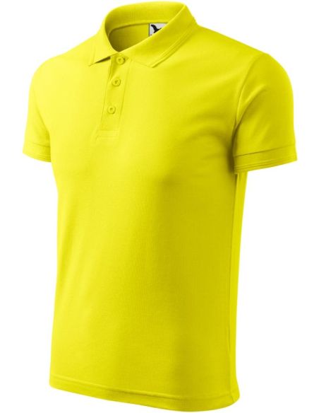 Polokošeľa pánska Pique Polo 203 citrónová
