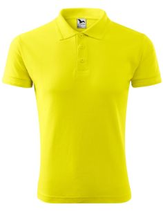 Polokošeľa pánska Pique Polo 203 citrónová 2