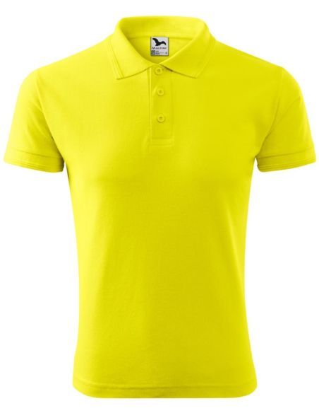 Polokošeľa pánska Pique Polo 203 citrónová