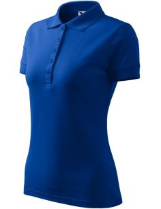 Polokošeľa dámska Pique Polo 210 kráľovská modrá