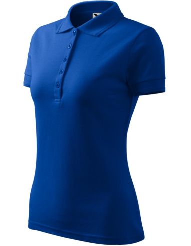 Polokošeľa dámska Pique Polo 210 kráľovská modrá
