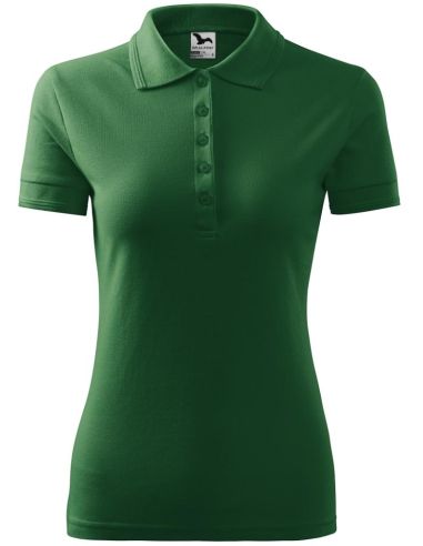 Polokošeľa dámska Pique Polo 210 fľaškovozelená