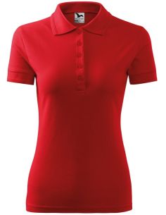 Polokošeľa dámska Pique Polo 210 červená 2