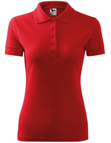 Polokošeľa dámska Pique Polo 210 červená