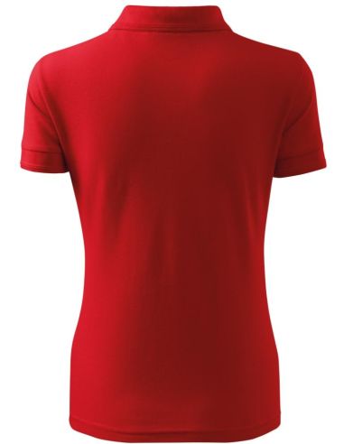 Polokošeľa dámska Pique Polo 210 červená