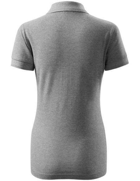 Polokošeľa dámska Pique Polo 210 tmavosivý melír
