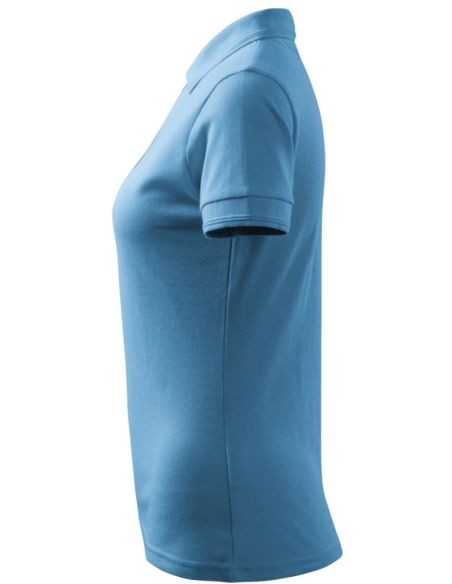 Polokošeľa dámska Pique Polo 210 svetlomodrá