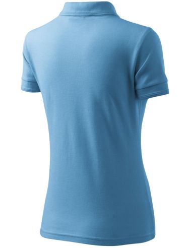 Polokošeľa dámska Pique Polo 210 svetlomodrá