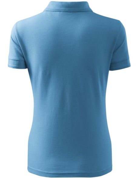 Polokošeľa dámska Pique Polo 210 svetlomodrá