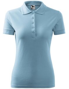 Polokošeľa dámska Pique Polo 210 nebeská modrá 2