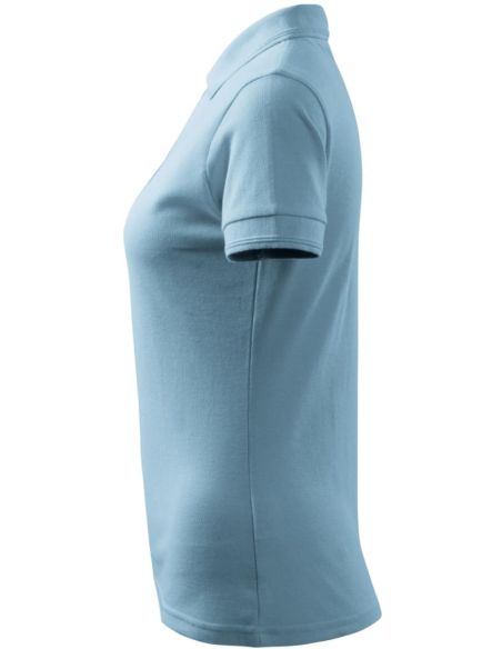 Polokošeľa dámska Pique Polo 210 nebeská modrá