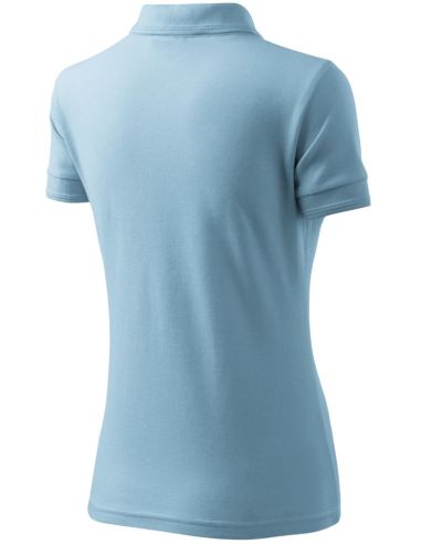 Polokošeľa dámska Pique Polo 210 nebeská modrá
