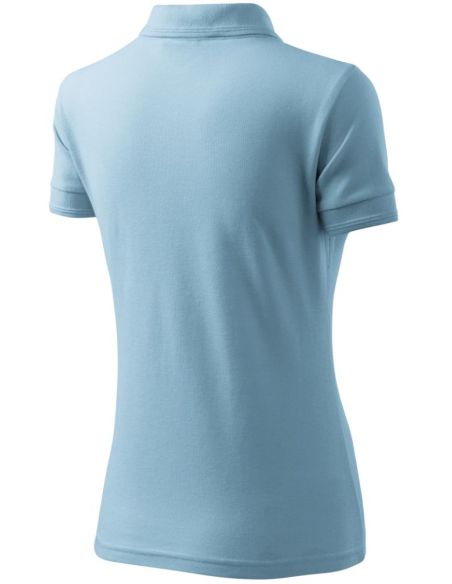 Polokošeľa dámska Pique Polo 210 nebeská modrá