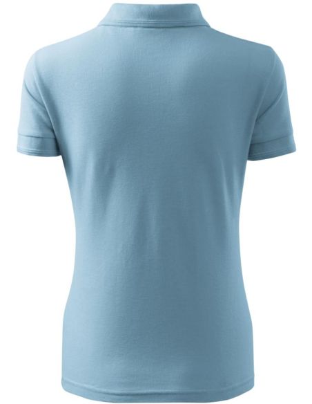 Polokošeľa dámska Pique Polo 210 nebeská modrá