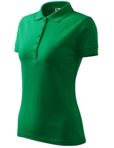 Polokošeľa dámska Pique Polo 210 trávová zelená